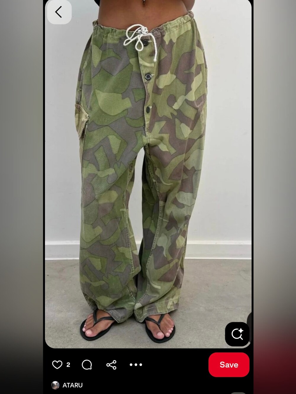 Vintage Finnish M62 Army Reversible Camo Pants Size M - Picture 3 of 8